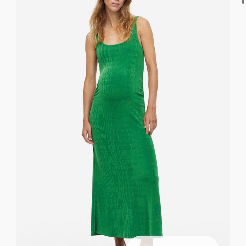 Green size xs h&m maternity dress